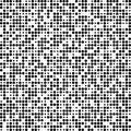 Seamless black dots of different sizes on a white background, vector illustration, illusion for the eyes, background for advertisi Royalty Free Stock Photo